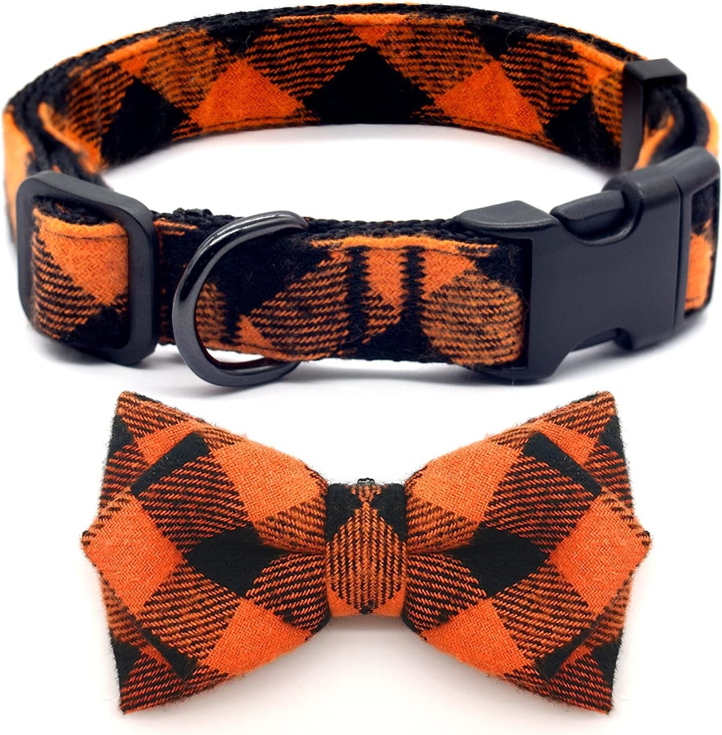 Adjustable Christmas Dog Collar with Antler Bow Tie and Snowman Design for Medium Dogs
