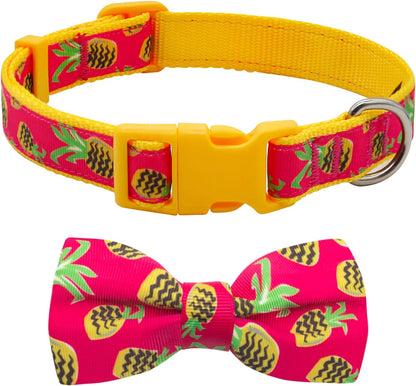 Adjustable Christmas Dog Collar with Antler Bow Tie and Snowman Design for Medium Dogs